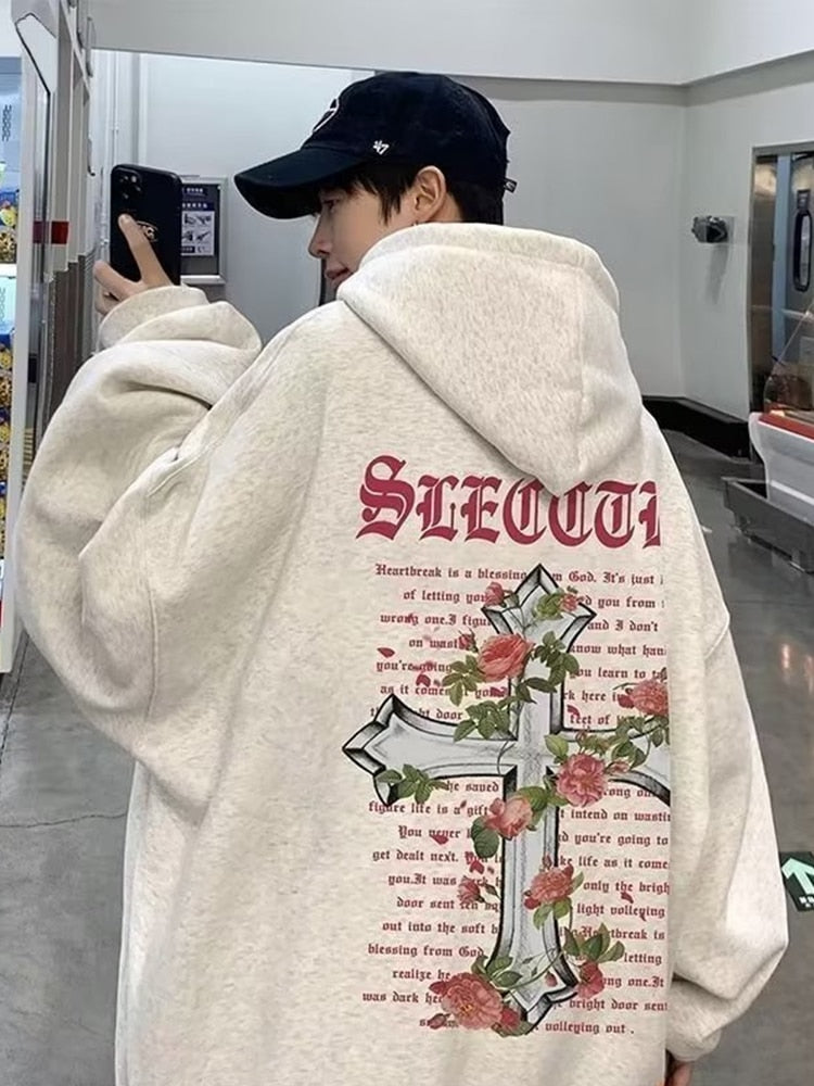 Rose cross ™ - Oversized Hoodie