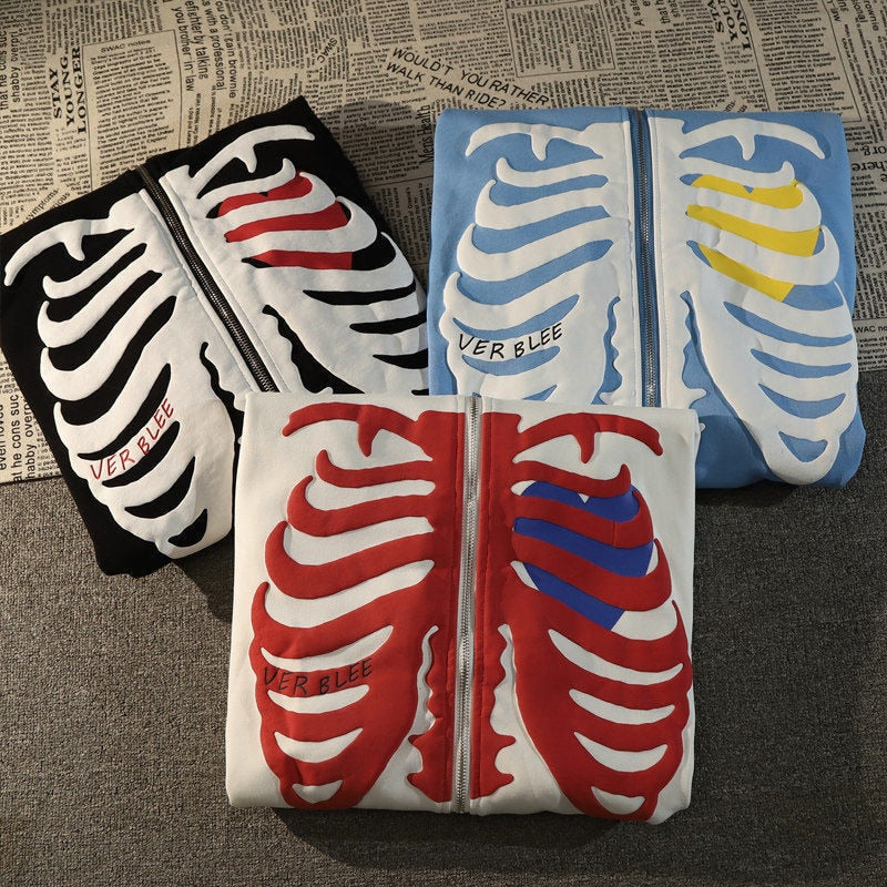 Skeleton Zip Up™ - Zip Up Hoodie