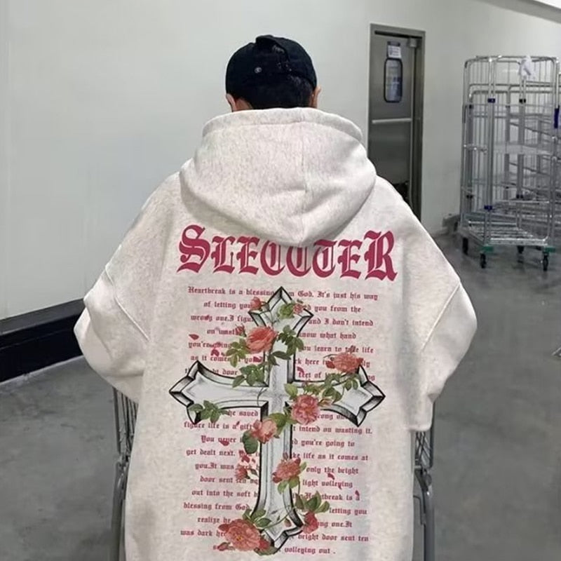 Rose cross ™ - Oversized Hoodie