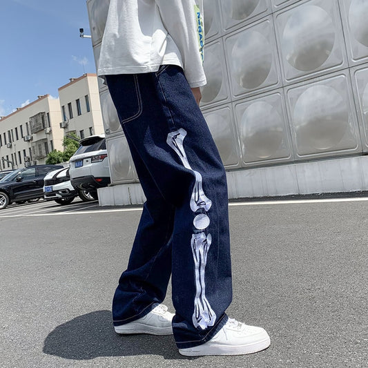 Skeleton Jeans™ - Straight Fit Denim Pants