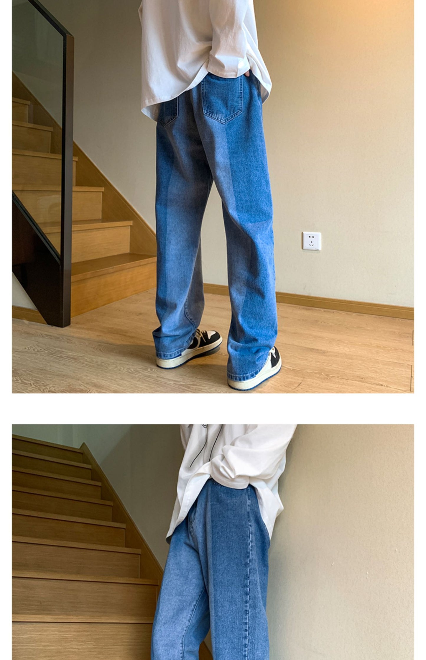 Stripe Jeans™ - Straight Fit Denim Pants