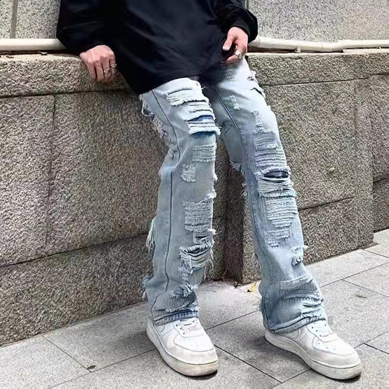 Ripped Jeans™ - Straight Fit Denim
